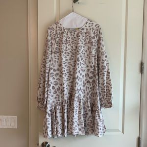 Mare Mare by Anthropologie long sleeve drop waste dress with tie sleeves